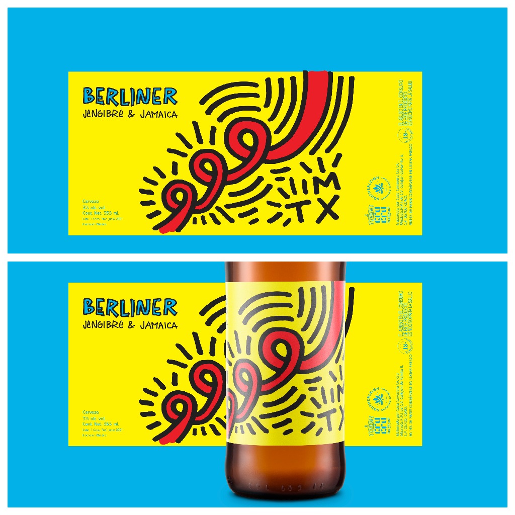 Berliner con jengibre y jamaica