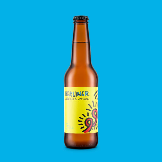 Berliner con jengibre y jamaica